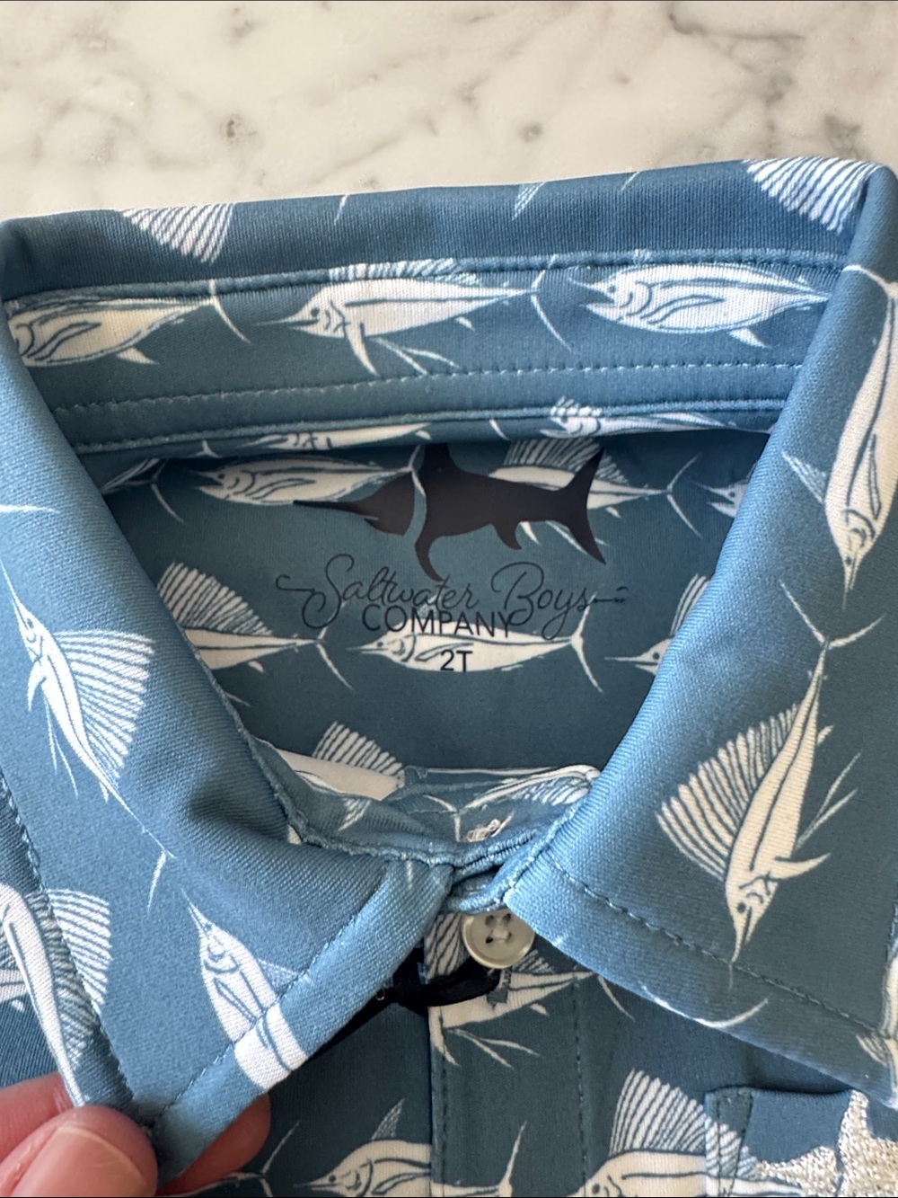 NEW WITH TAGS Saltwater Boys Company 2T Collared Shirt - Picture 4 of 6